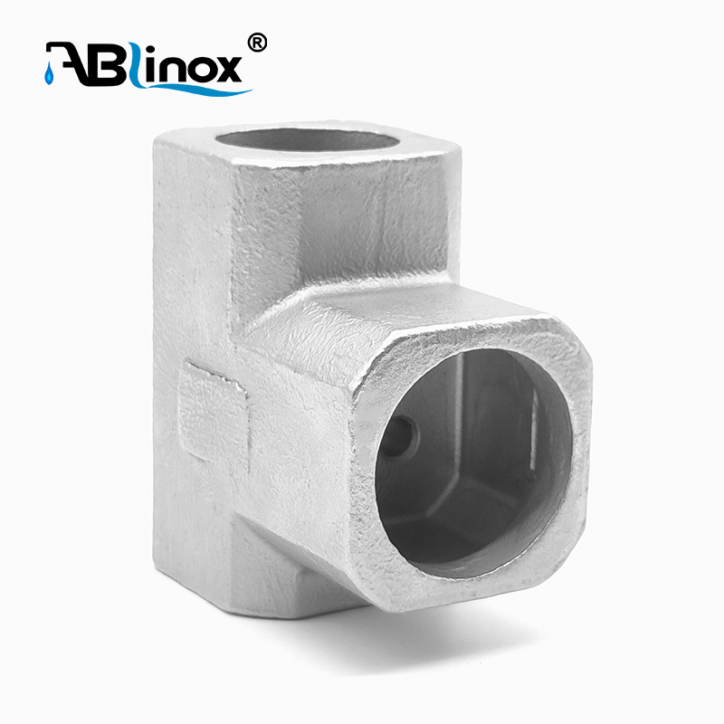 CNC Machine Part Casting 304 Stainless Steel Faucet Body Tee