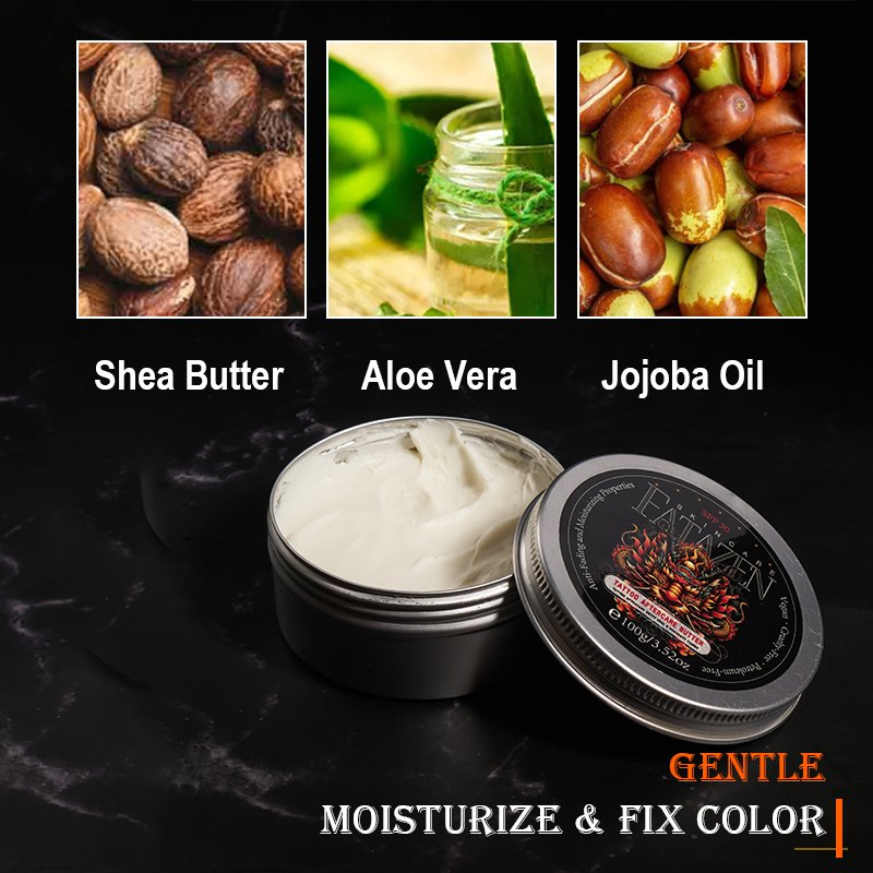 Moisturizing SPF30+ Anti-Tattoo Care Repair Yellow Ointment Organic Harmless Tattoo Butter