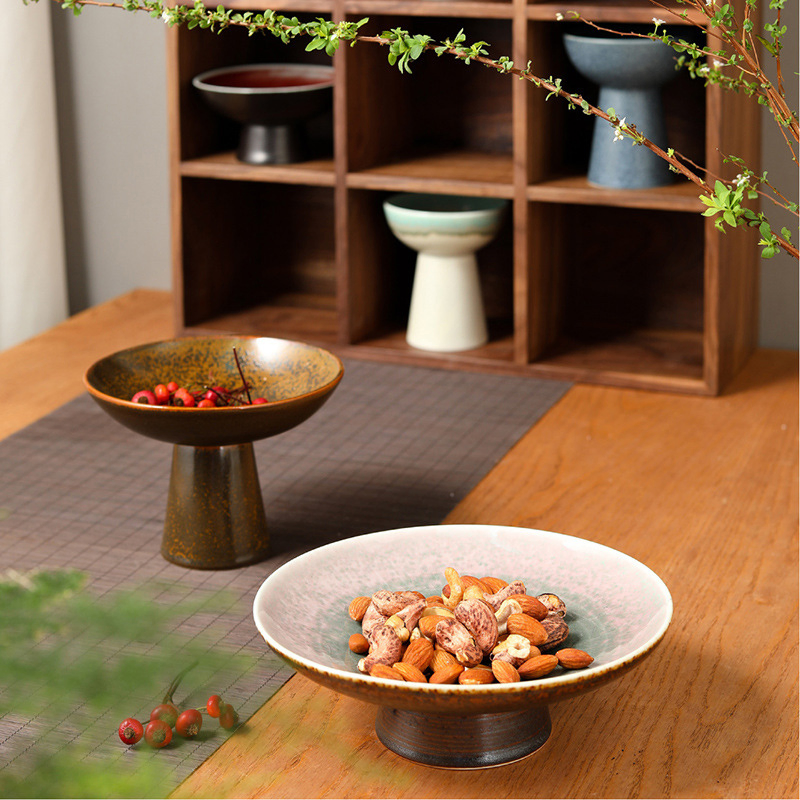 Ceramic Kiln-Formed Tall Bowl Serving Ice Cream Pudding Bowl Party Restaurant Tableware