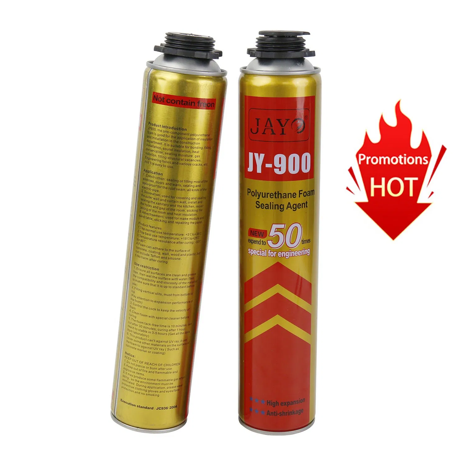 Jy900wilde Application Building Material Spray Foam Adhesive Expand 100% Polyurethane Foam