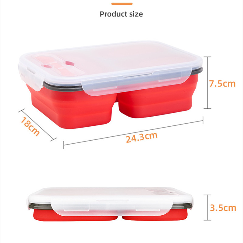 Eco Friendly Food Storage Leak Proof Silicone Containers BPA Free