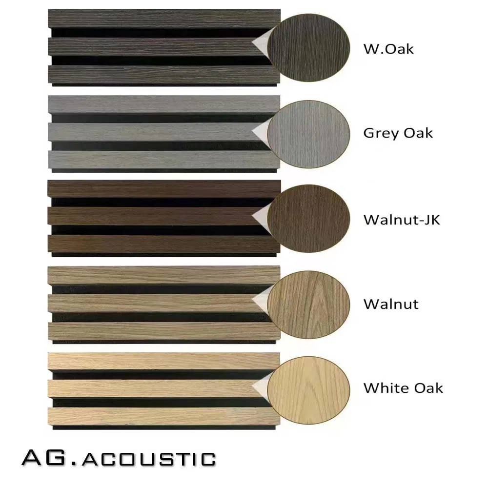 AG. Acoustic Soundproofing Material Customized Panel Pet Felt Veneer Surface Acoustic MDF Slats for School