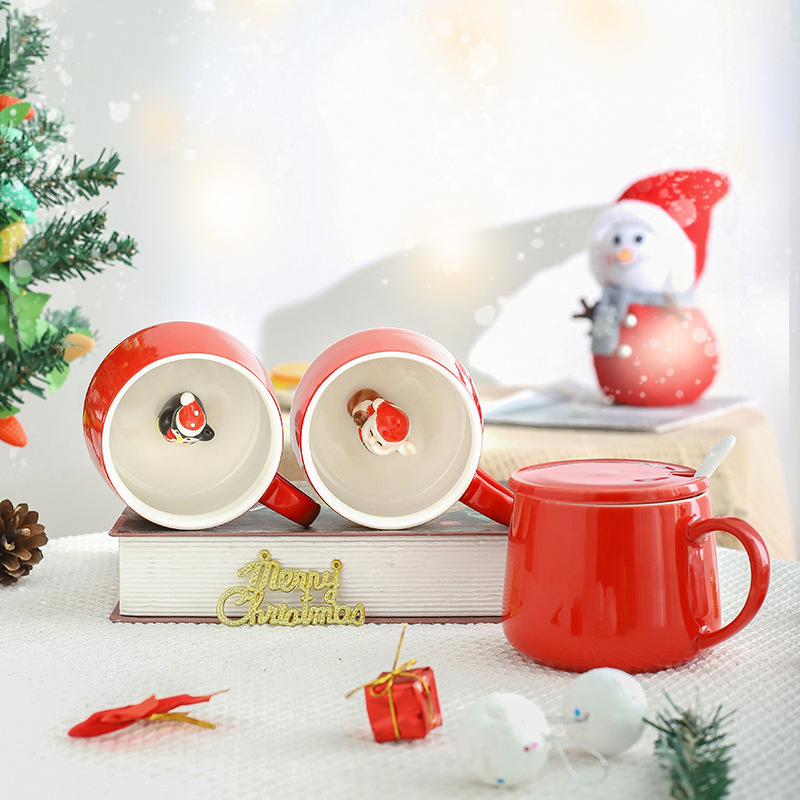 Creative Christmas Cartoon Personality Ceramic Mug