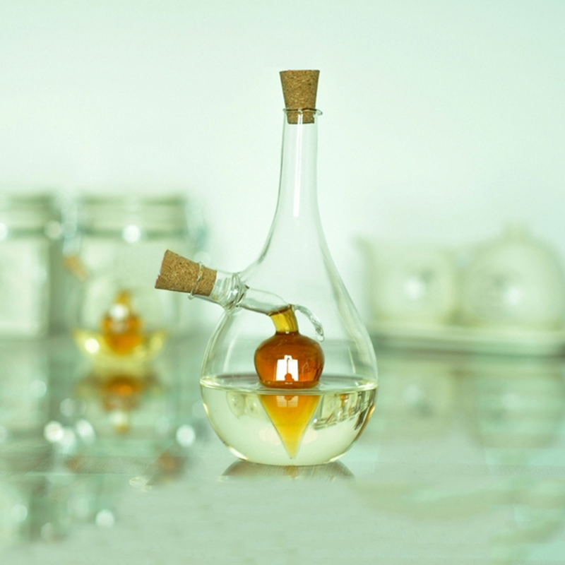 Cute High Quality 200ml Custom Spice Oil & Vinegar Glass Bottle