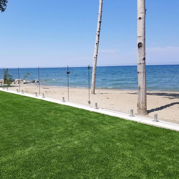 Cbmmart Balcony Frameless Aluminum Balustrades U Channel Tempered Glass Railing