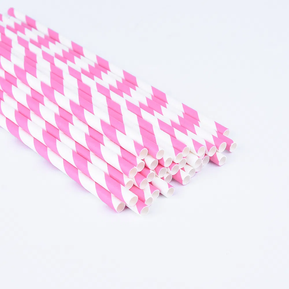 Customized Food Grade Disposable Paper Drinking Straws