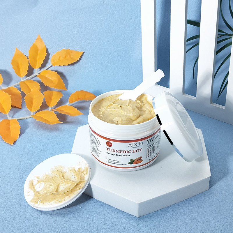Beauty Cosmetics Skin Care Exfoliating Whitening Turmeric Hot Massage Body Scrub