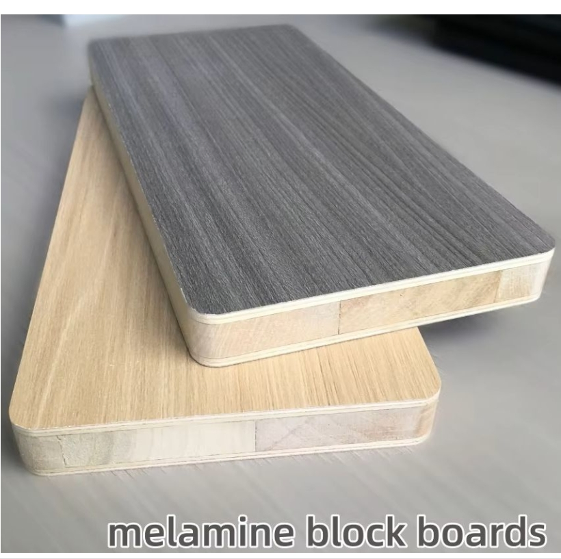 Material Home Decor Melamine Film Faced Furniture Falcata Wall Trim Separation Wall Solid Wood Core Panels Wardrobe Blockboard Ecologic Board