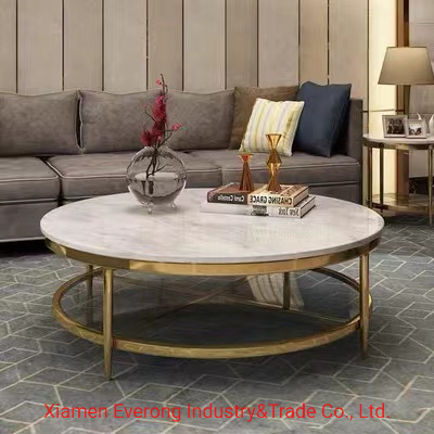 Natural Stone Cream Marble Dining Table, Round Bar/Coffee Table Top