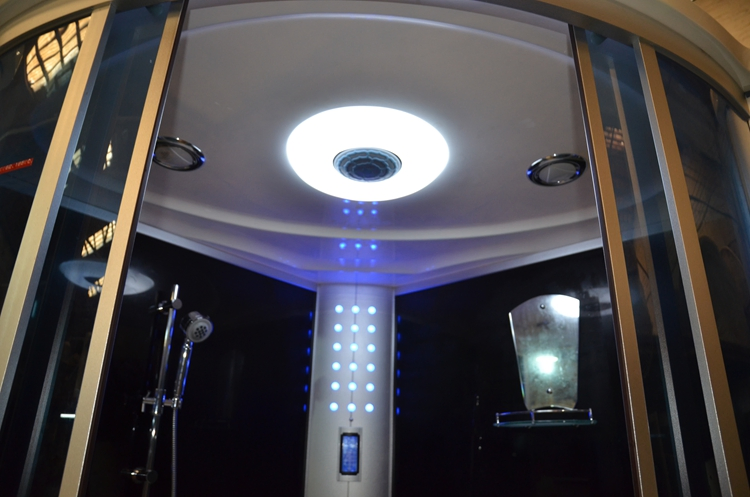 1.55m Black White Acrylic Steam Room Design Showers and Baths