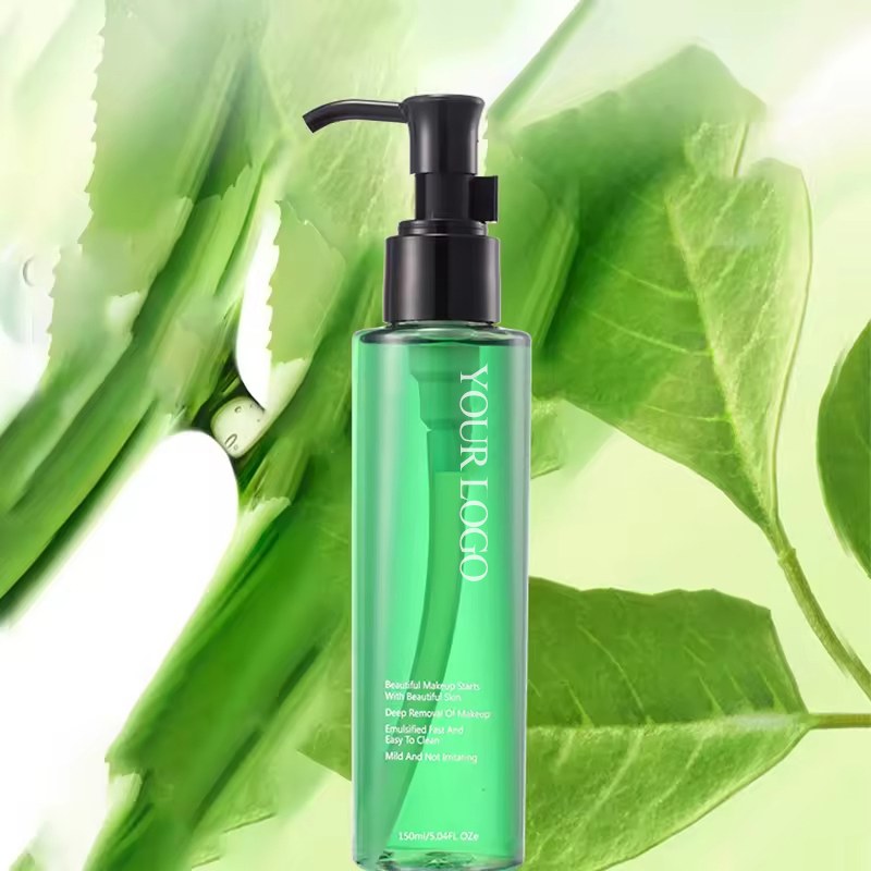 Green Tea Facial Cleansing Oil Makeup Remover Herbal Cleansing Oil for Deep Cleansing Nourishes and Hydrates