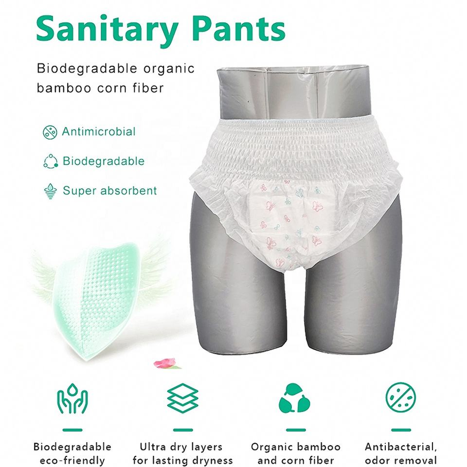 Soft Breathable Absorption Disposable OEM Adult Diapers Pull UPS Pants for Old People