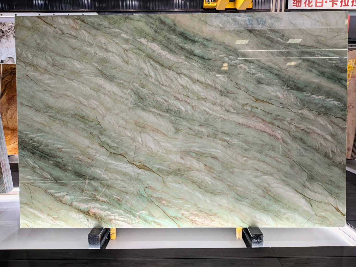 Green Onyx Tiles Big Slab Natural Stone Transparent Marble Slab for Interior Wall Cladding