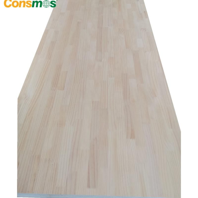 Consmos 17mm Solid Wood Laminated Finger Joint Lumber Pine Plywood Board Price