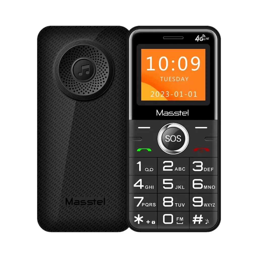 Кнопочный телефон для пожилых с двумя SIM-картами, 1.77''
