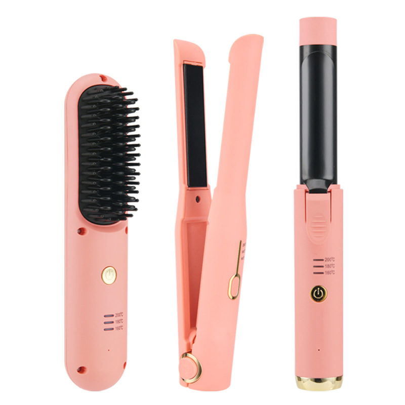 Factory All-in-One USB Hair Straightener and Curler for Effortless Styling