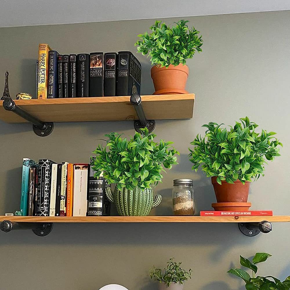 Растения искусственные зеленые оранжевые эвкалипт для сада