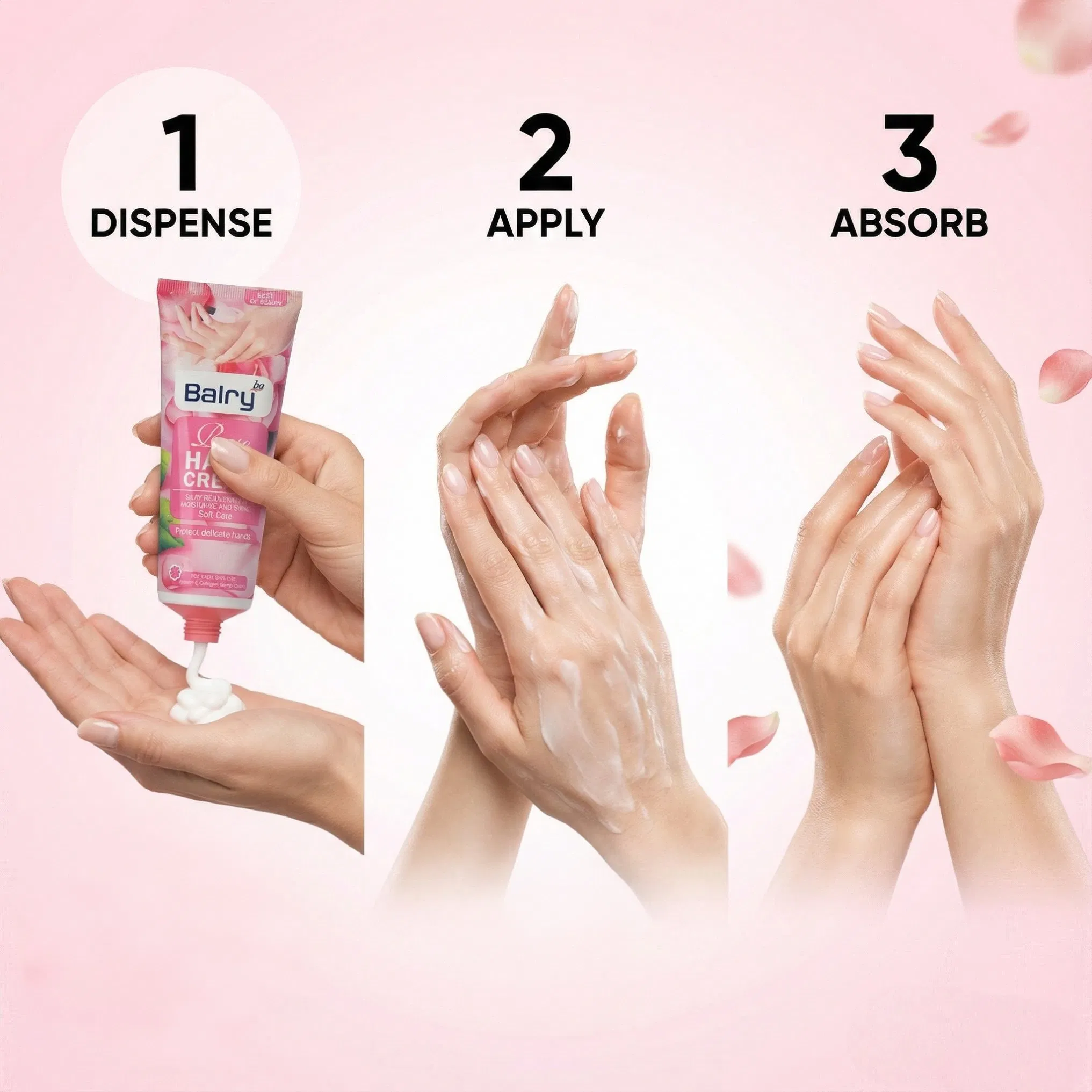 Hot Selling Rose Hydrating Skin Care Cream for Anti-Cracking Hand Cream
