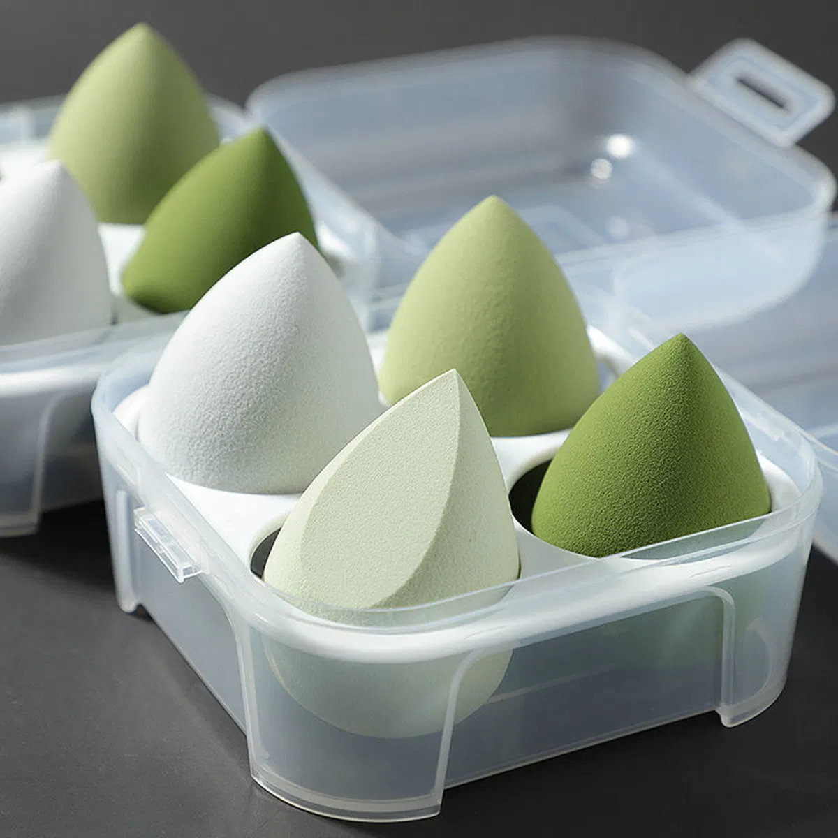 Powder Puff Gourd Drop Shape Oblique Cut Powder Puff Set Makeup Egg