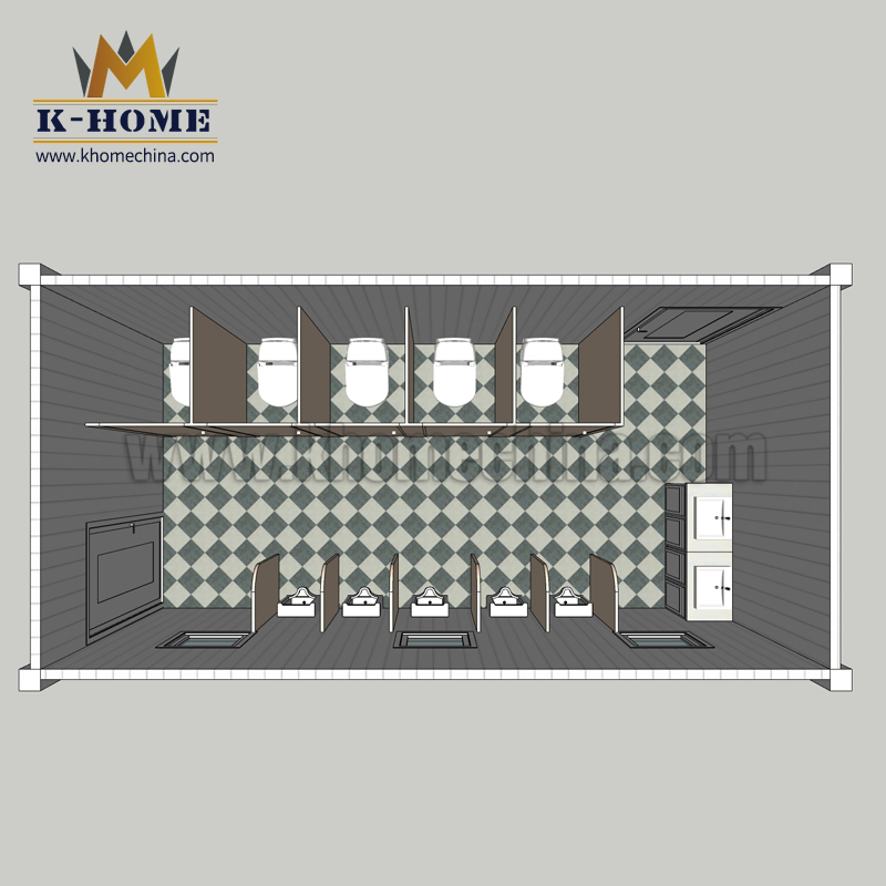 Transportable Prefabricated Cabin Container Toilet Units