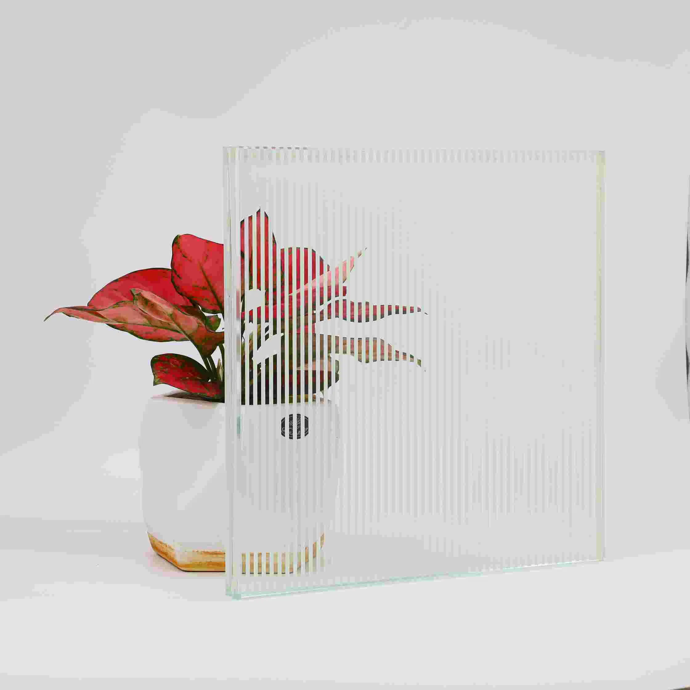 Lacquered Glass of Pure White Color Ral 9003 in Customer Size