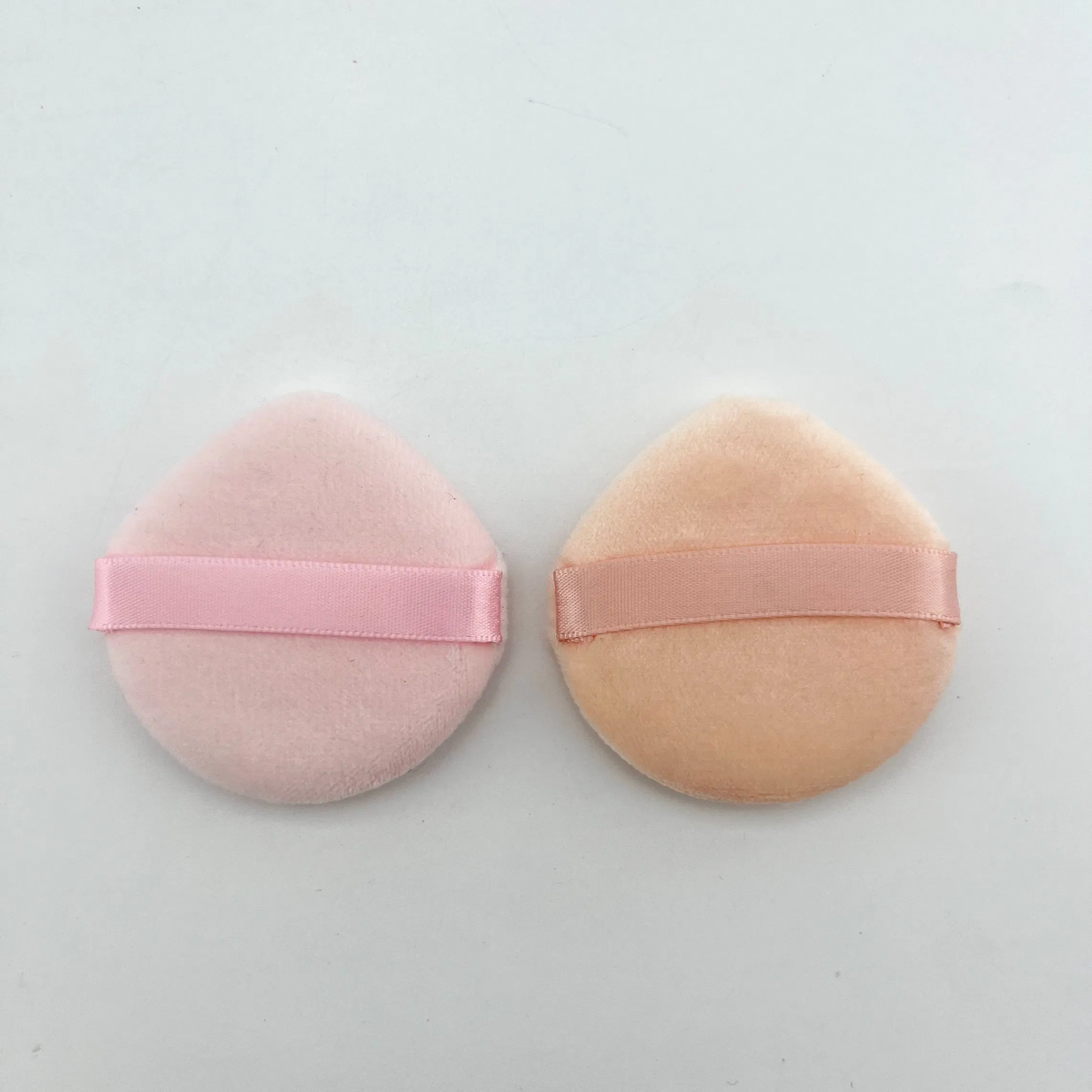 Custom Triangle Soft Polyurethane Flocking Cosmetic Makeup Powder Puff