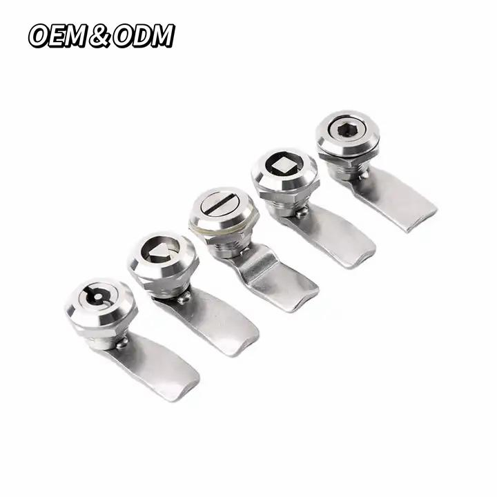 Zinc Alloy Door Lock Double Bit Cam Lock Quarter Turn Can Lock