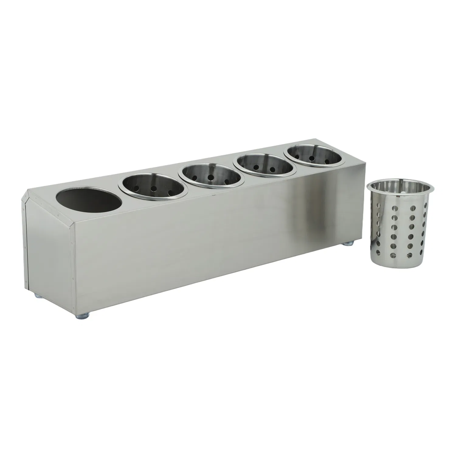 Factory Stainless Steel Spoon Fork Silverware Holder Buffet Restaurant Cutlery Organizer