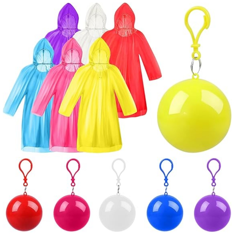 Cheap One-Time Long Emergency Outdoor Disposable Poncho PE Raincoat Ball
