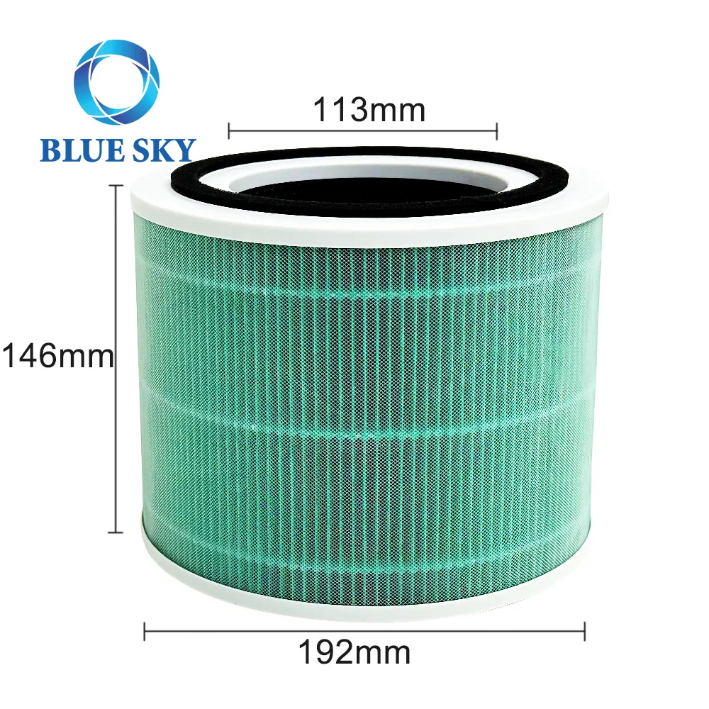Green 3-Stage Core 300 Activated Carbon Filter HEPA Filter Compatible with Levoit Core 300 Air Purifier Core 300-RF