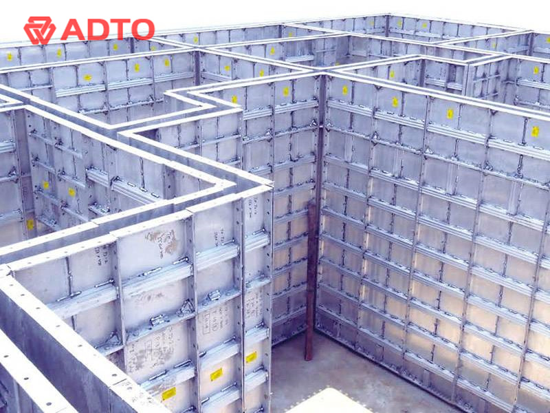 Adto Aluminium Formwork System Building Material Construction Concrete Pillar Formwork Molds