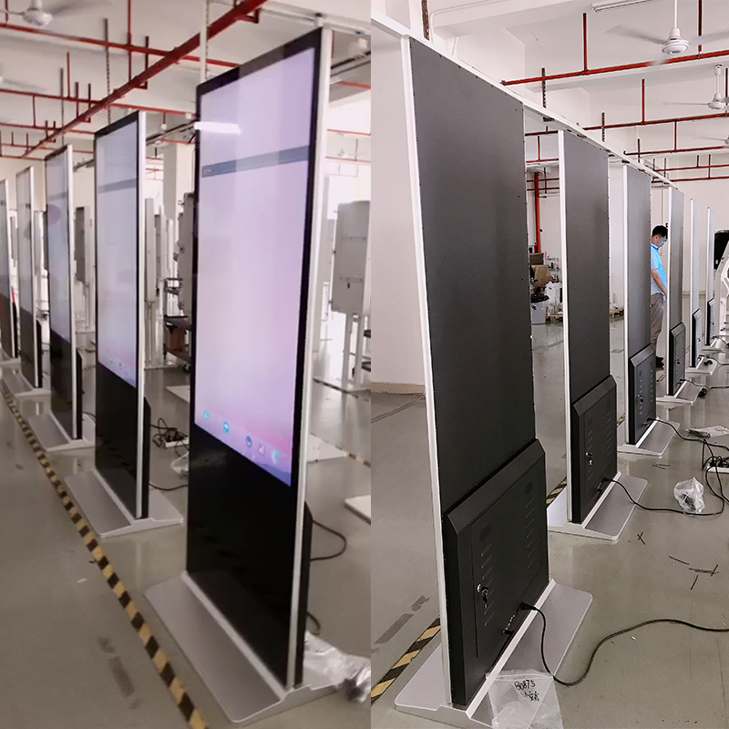 OEM ODM Advertising Screen Advertising Player 65 Inch Ultrathin Vertical Kiosk LED / LCD Digital Signage Touch Screen Kiosk Advertising Display
