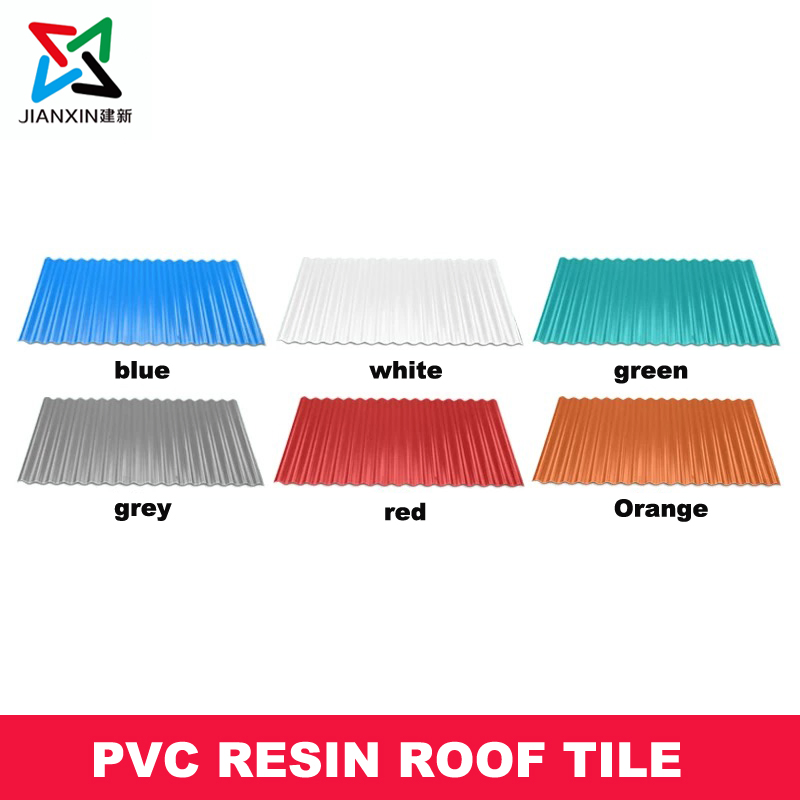 Factory Direct Sales PVC UPVC Colored Plastic Composite Tiles for Warehouse Roofs