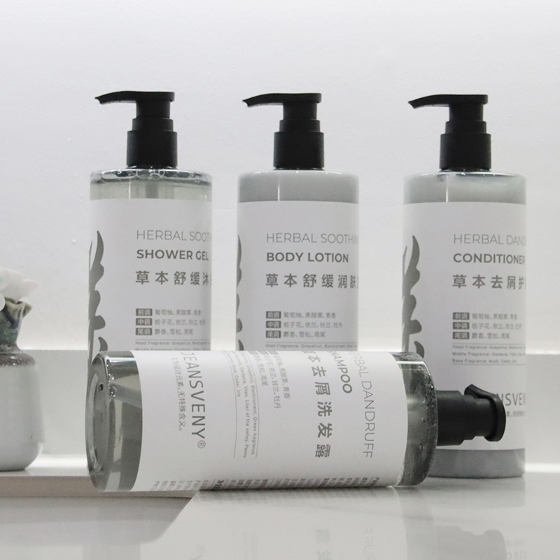Customizable 300ml Classic Hotel Amenities Shampoo Shower Gel Hair Conditioner
