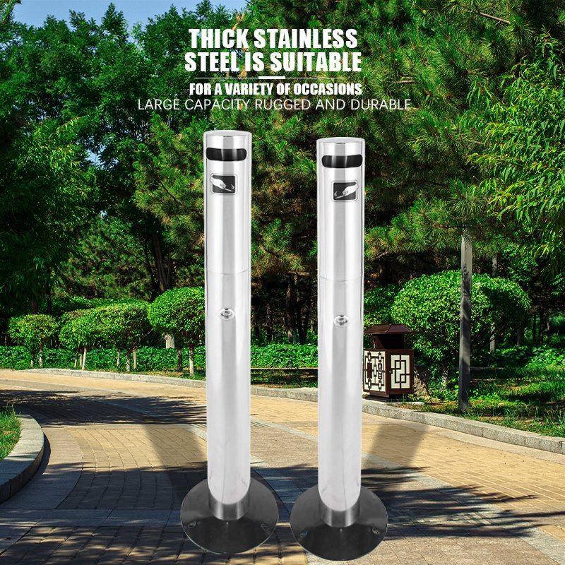 Premium Stainless Steel Cigarette Ashtray with Stylish Design