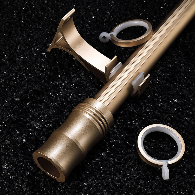 Color Curtain Rod Set Iron Curtain Rods Curtains Ring Accessories Electroplating Customize OEM Window Pole
