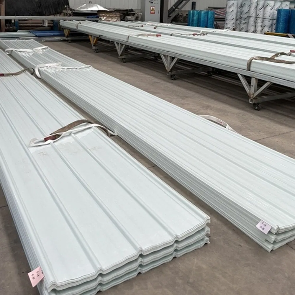 White FRP GRP Corrugated Roofing Sheet Roofing Board Roofing Material