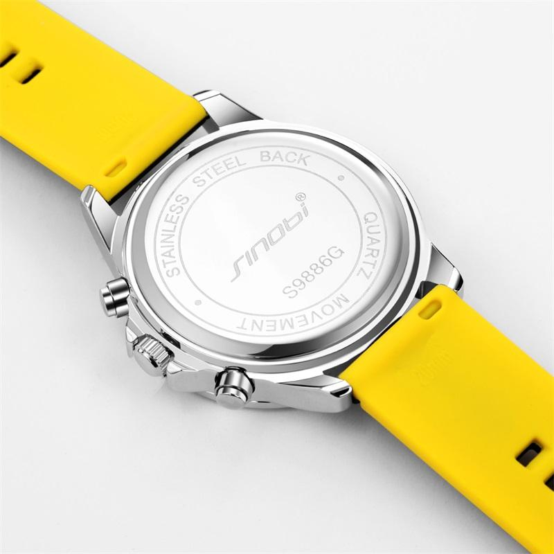 Waterproof Sports Men Wristwatch Quartz Multi-Function Watch for Men Luminous Chronograph