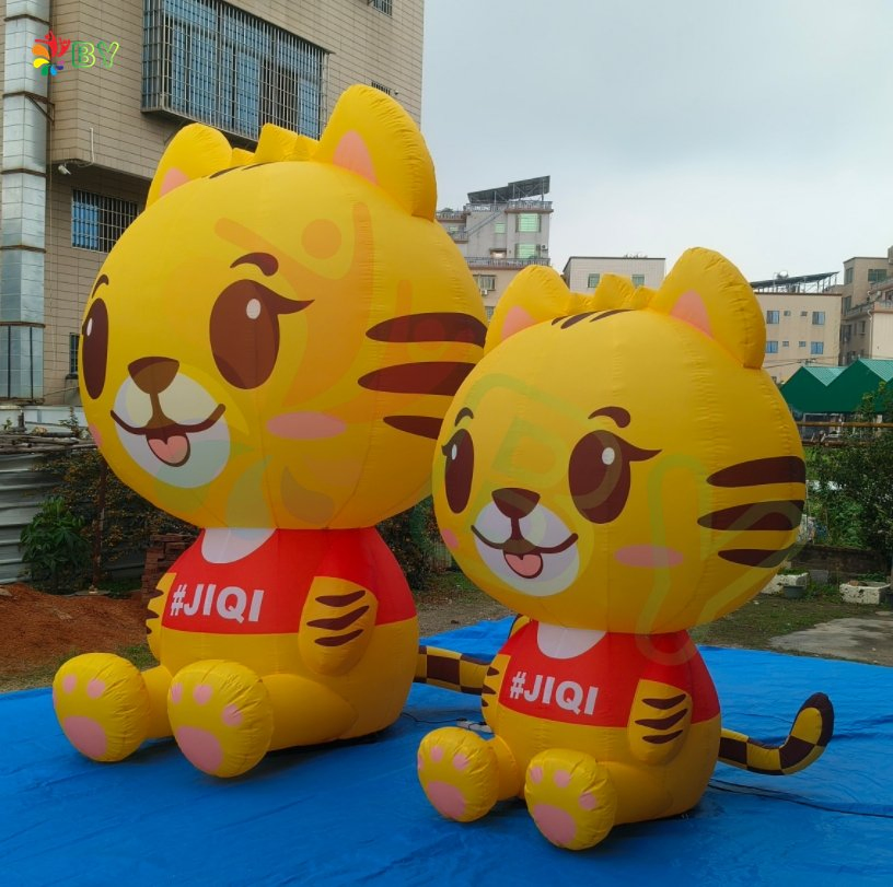 Custom Giant Inflatable Animal Cartoon Advertising Big Cat Inflatables Cartoon