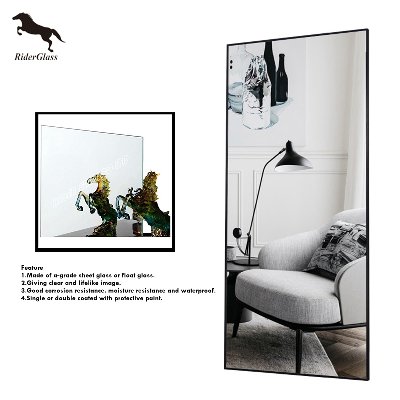 Custom Modern Wall Makeup Hotel Dressing Bathroom Bedroom Frameless Mirrors