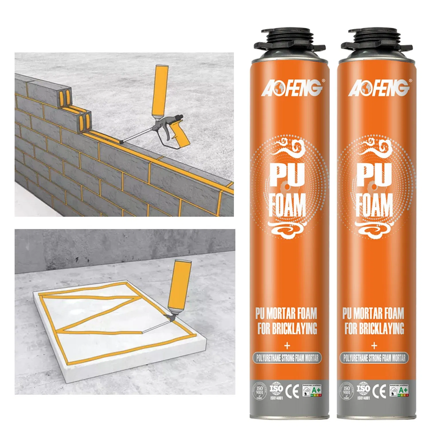 Free Sample High Quality 750ml Polyurethane Foam Construction Expanding Waterproof PU Spray Foam