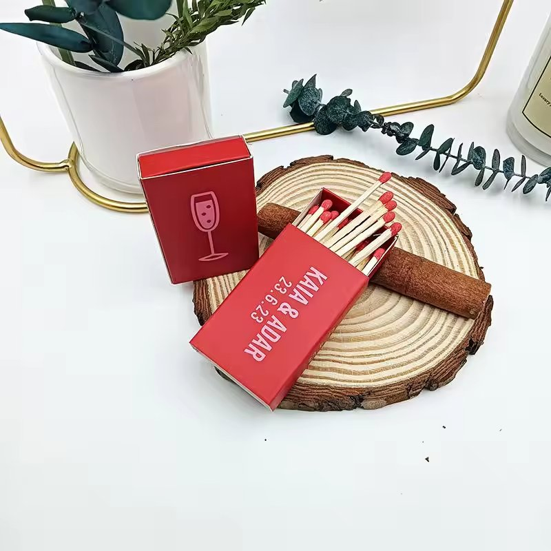 High Quality Customized Lower MOQ Long Wooden Stick Matches Safety Household Box Matches