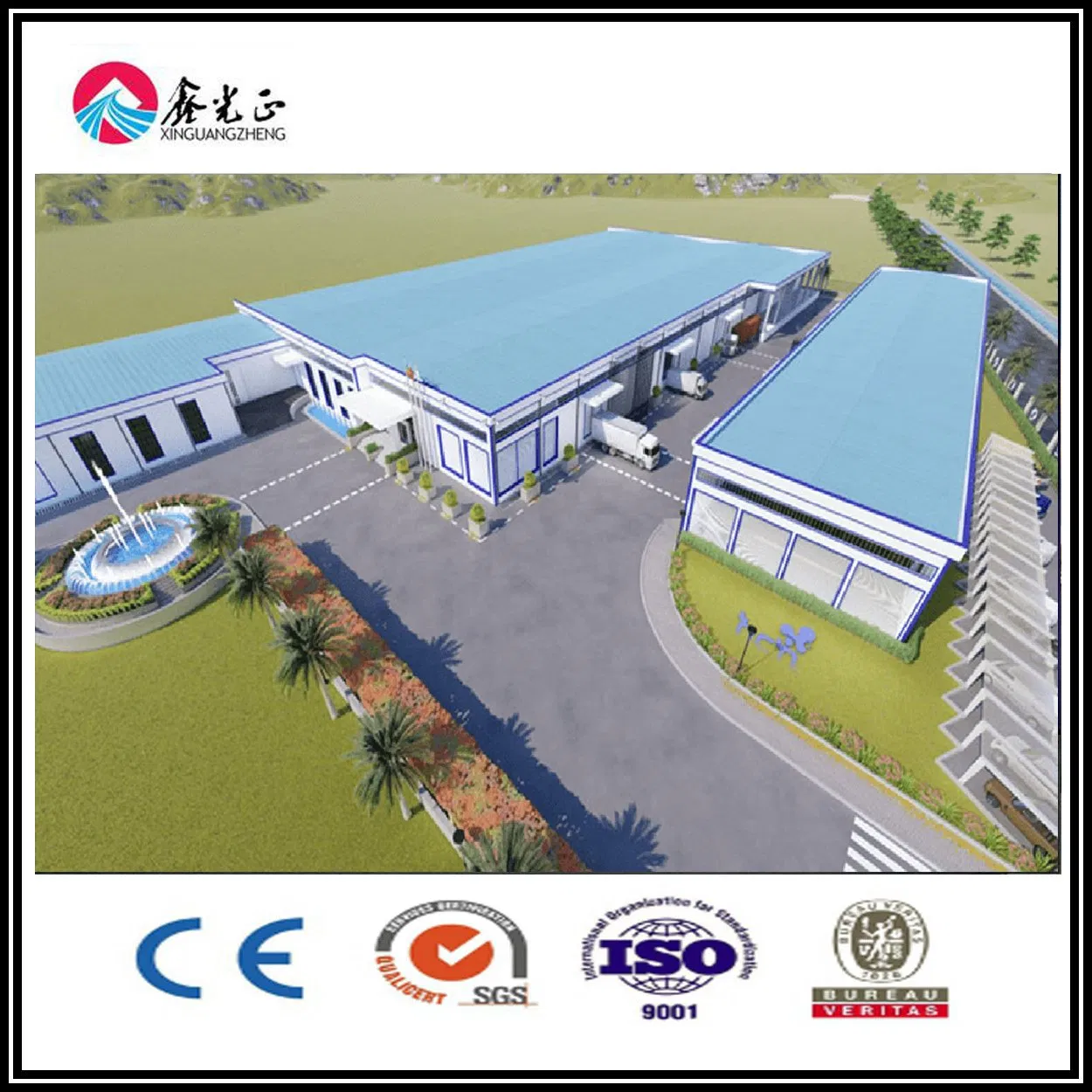 Factory Direct Supply Steel Structure Building Warehouse Workshop Prefabricated Building