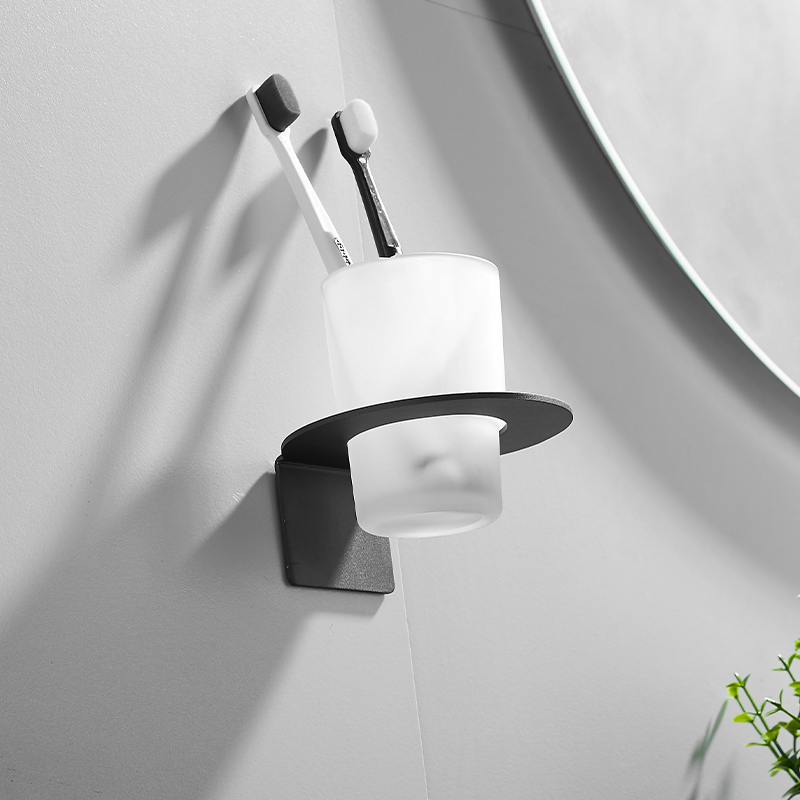 Black High Quality Aluminum Use 3m Stickers Tumbler Holder Cup