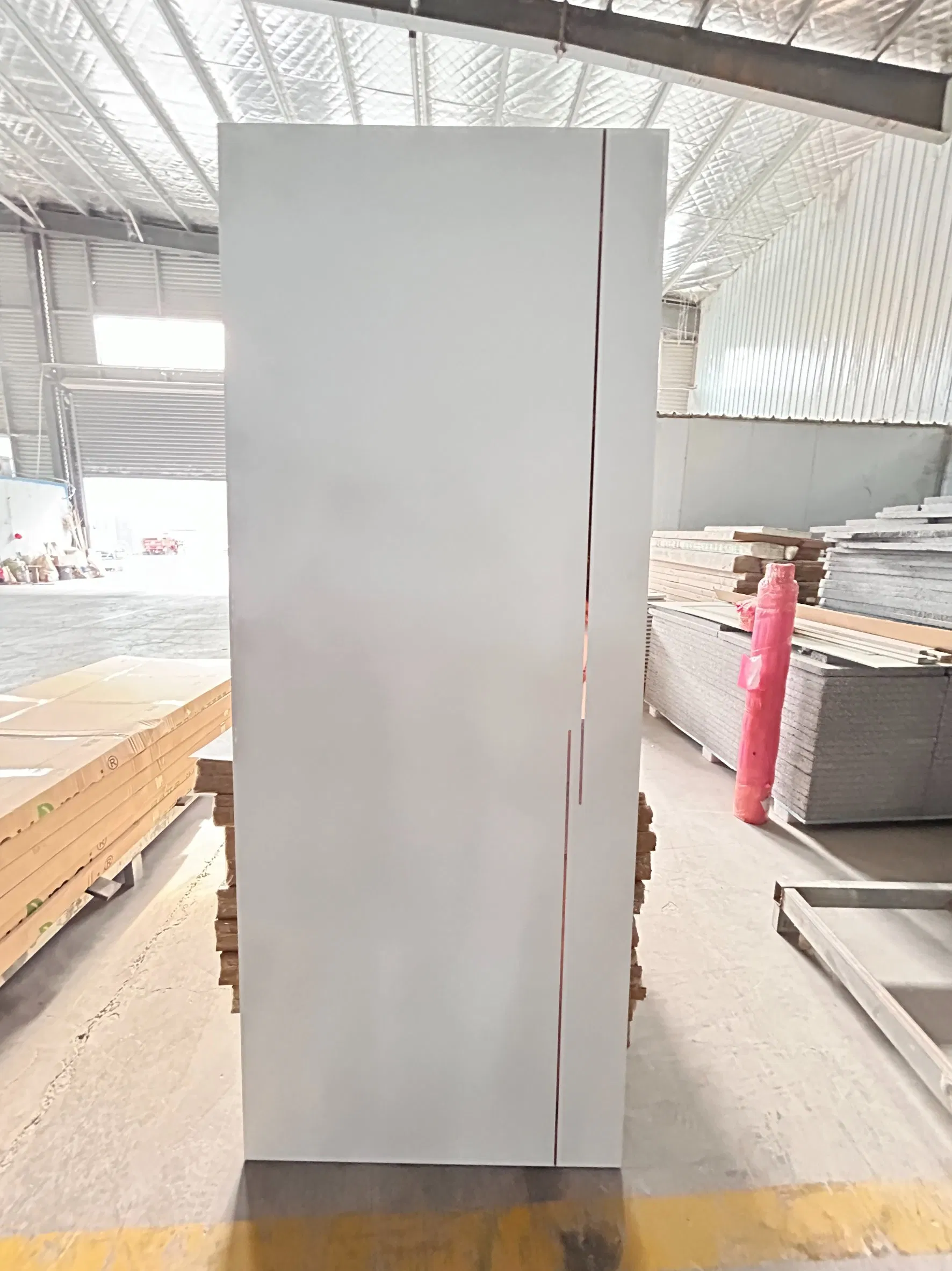 Assembled Tech Veneer Wood Plastic WPC Door for Room Interior