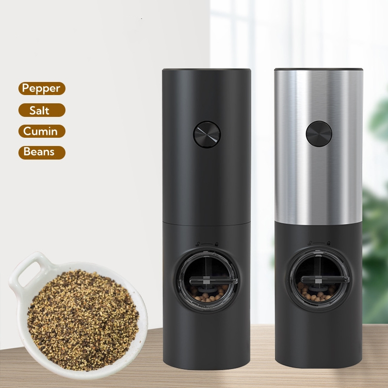 USB Charge High-Grade Portable Two-Pack Power Tools Sea Salt Pepper Set Seasoning Automatic Grinder