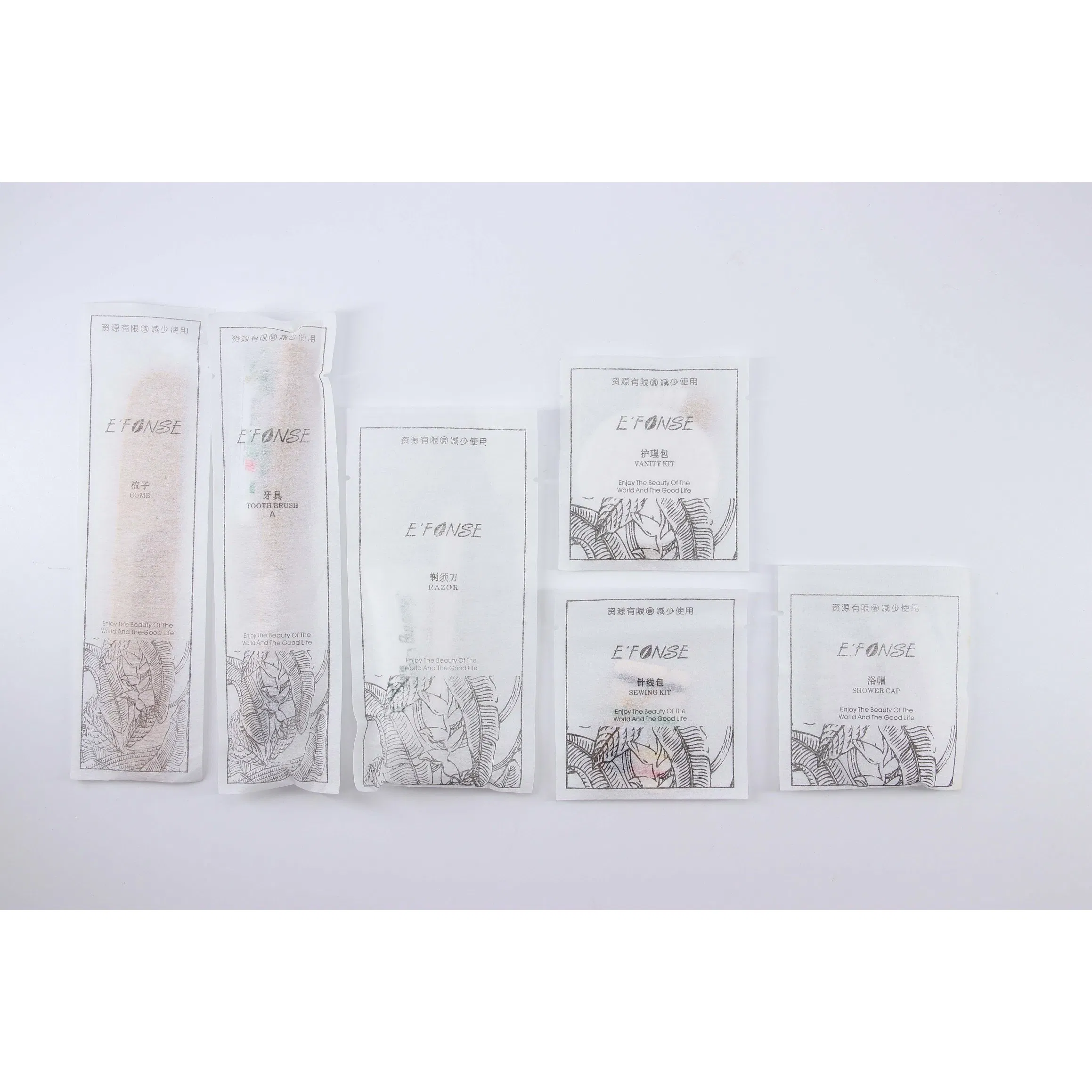 Cheap 2025 Plastic Bag Package Hotel Amenities Kit