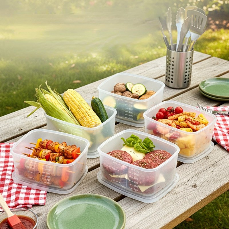 Versatile Silicone Refrigerator Storage Box for Fruits and Vegetables