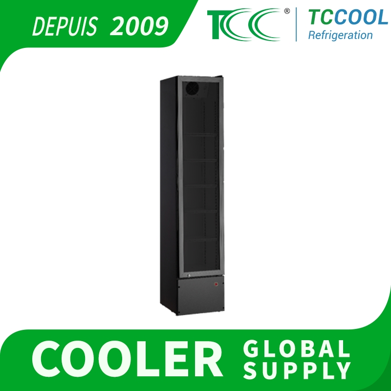 Slim Type Commercial Display Cooler for Convenience Store and Coffee Shop