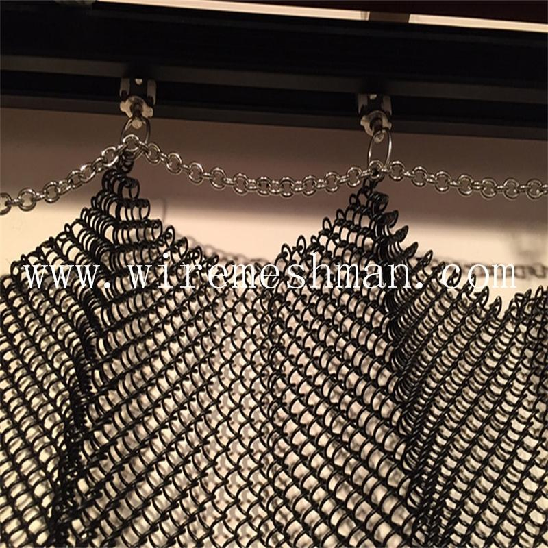 Colorful Metal Decorative Wire Mesh Coil Drapery for Curtain